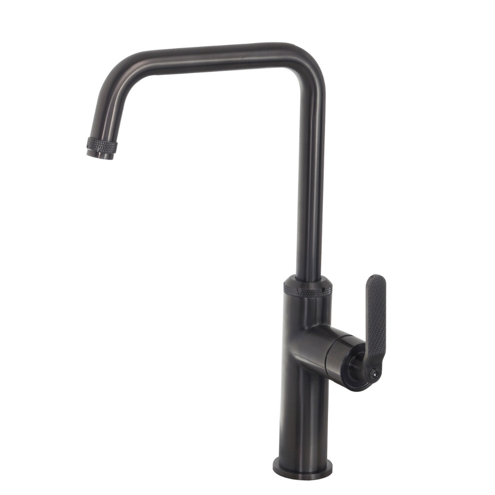 JTP Décor Brushed Black Single Lever Kitchen Mixer Cut Out